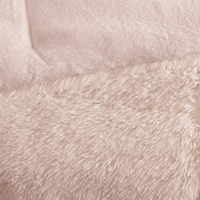 Comforter Set, King Comforter + 2 Shams, Blush