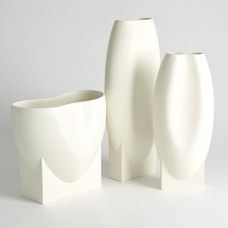 Orpheus Vase-Lg, White, 22"