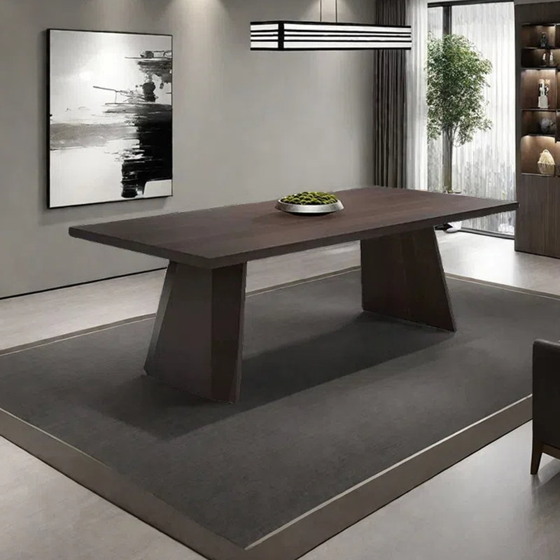 Nordic rectangular dining table, 29.53"H x 94.49"L x 35.43"W