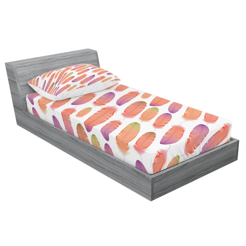 Microfiber Sheet Set, Twin Sheet Set with Fitted Sheet