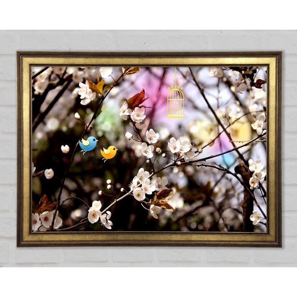 Ebern Designs Welcome Spring - Single Picture Frame Art Prints ...