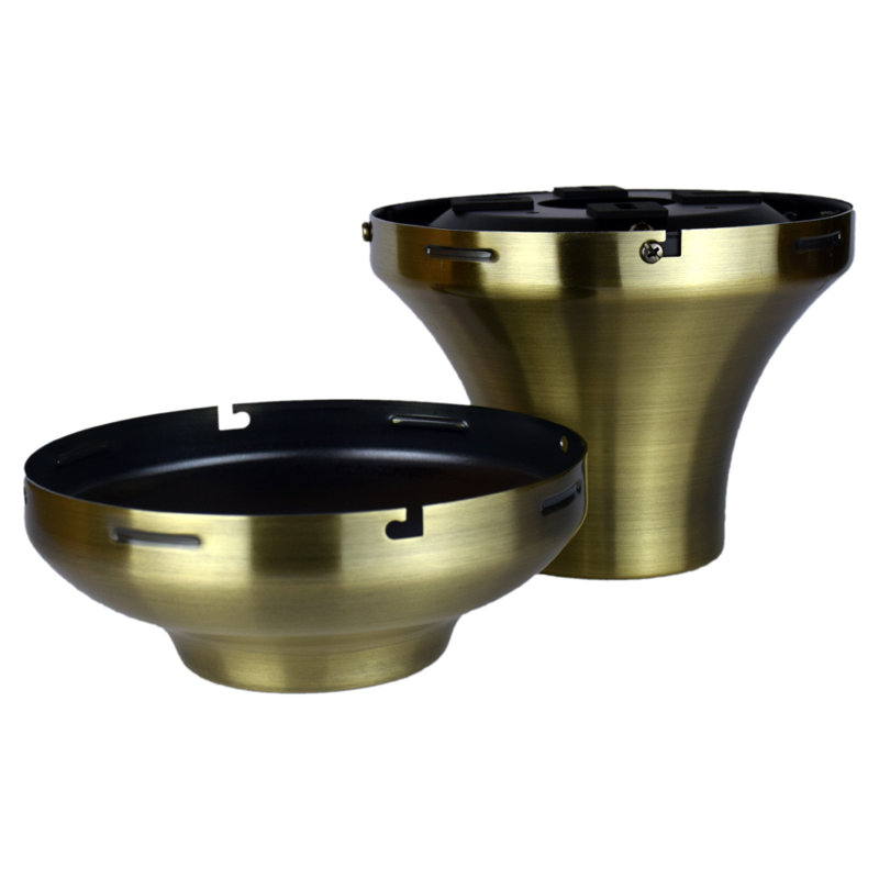 Ceiling Fan Close to Ceiling Kit - Antique Brass - Dry Rated, Antique Brass