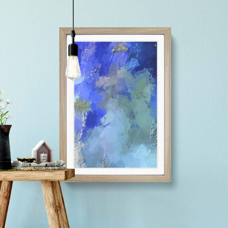 Your Way in Abstract - Picture Frame Graphic Art Print, 36cm H x 27cm W x 2cm D, Oak Framed
