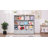 Kirklyn 49.4″ 7-Cube Standard Bookcase with 4 Drawers, Wood Storage Bookshelf in Mid-Century Modern, Oak-110218190