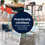 Tabouret empilable en plastique commercial avec dossier profilé et base traîneau-131217072
