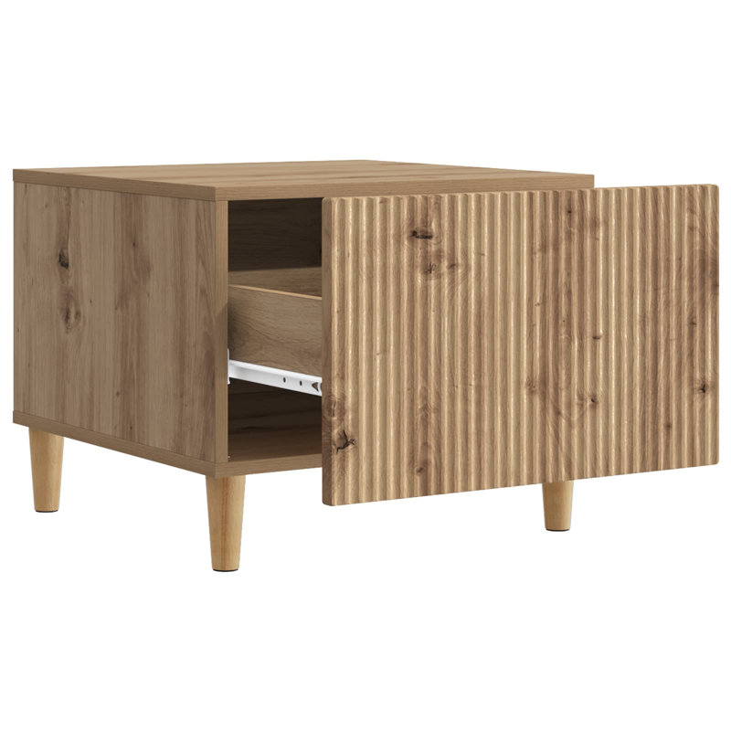 Coffee Table with Storage, Artisan Oak, 40cm H x 50cm L x 49cm W