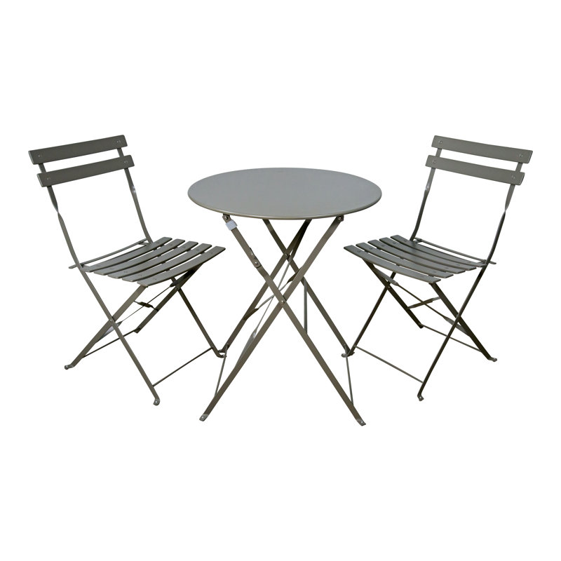 Ensemble bistro 23,62 po Leen, Gris