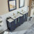  Modern 72" Double Bathroom Vanity Set with Mirror-62326230