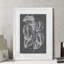 « graphique feuillage iv » par paul cezanne-impression sur cadre photo-1885965128-1885965137