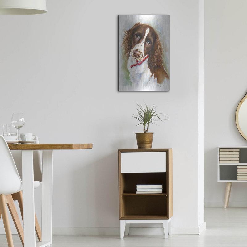 Art mural en métal Red Barrel Studio® «Must Love Dogs Springer Spaniel» par Lindsay Kivi, H 24 po x l 16 po