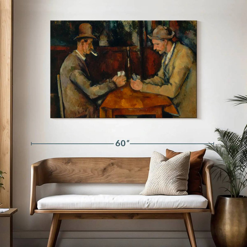 Senne, les joueurs de cartes, 1890, H 32 po x l 48 po