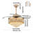 Gotfred 41.73'' Ceiling Fan with LED Lights