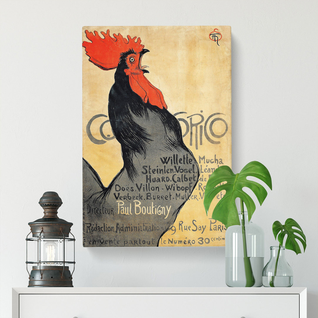 Cocorico by Theophile Steinlen - Wrapped Canvas Painting