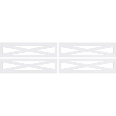 24.25'' H x 94.5'' W x 0.38'' D Expanded Cellular PVC Wainscot Paneling