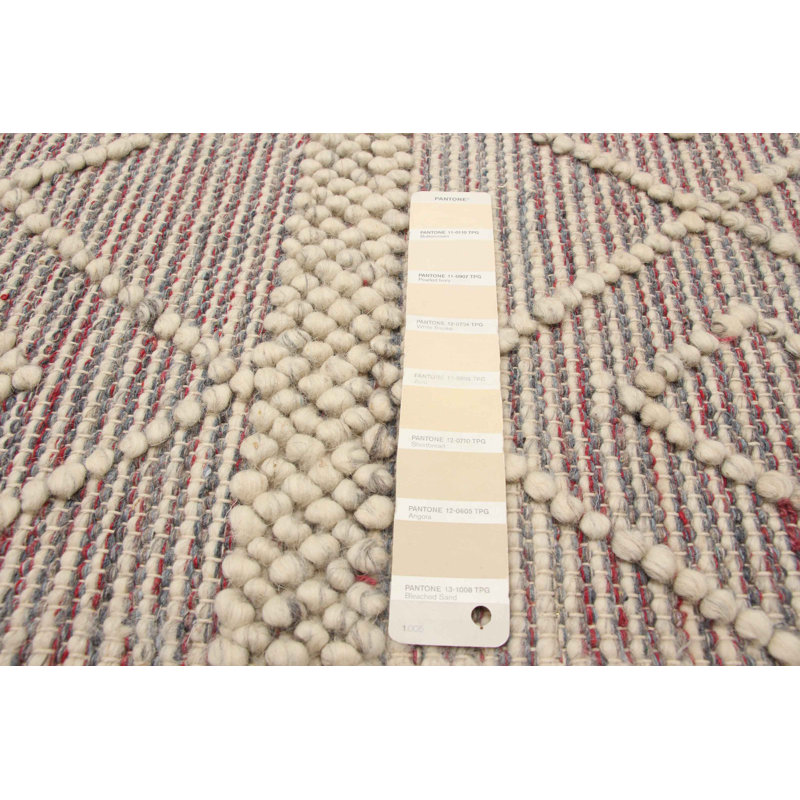 Tapis rectangulaire nouvel âge en laine 4 pi 11 po x 8 pi Harroll
