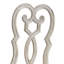 Ensemble de 2 chaises d'appoint ivoire et champagne antique