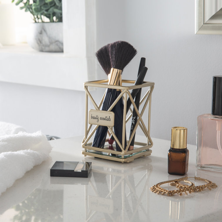 Home Basics Glam Ceramic Makeup Brush Holder, COSMETIC ORGANIZATION