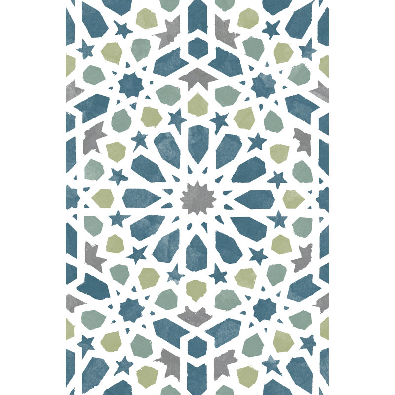 Zellige Board III by Alonzo Saunders - Graphic Art, Wrapped Canvas, 91 cm H x 61 cm W