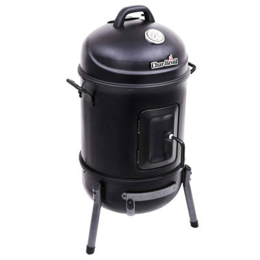 Master Cook Vertical 16 Steel Charcoal Smoker, Black