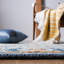 Tapis en laine / coton touffeté à la main Muhsin bleu marine / jaune-1512967349