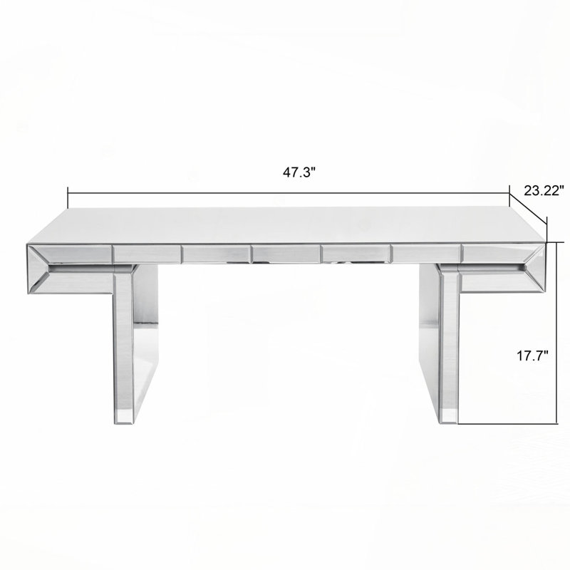 Rectangular Mirror Coffee Table