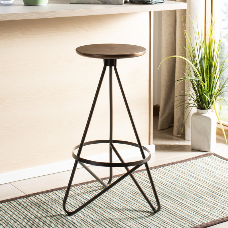 Galaxy Counter Stool with Metal Frame, Antique Copper, Bar Stool (30" Seat Height)