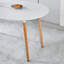 Table extensible supérieure pour la salle à manger, le bureau et le café, pieds en métal, 100/140 / 180X100x75cm, haute qualité, blanc mat avec pieds, bonne performance,-120593612-120593614