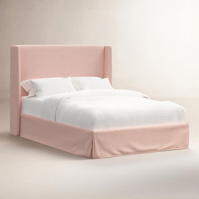 Upholstered Wingback Bed