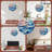 Artistic Wall Clock with Wave Pattern Design