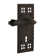 Craftsman Plate Single Dummy with Decorative Keyhole and Fleur Lever