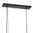  48"L 8-Light Black Metal Industrial Chandelier