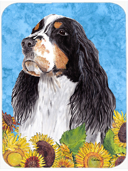 Caroline's Treasures Springer Spaniel Glass Cutting Board