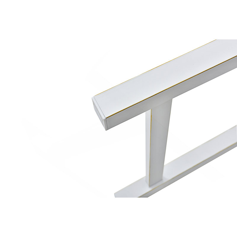 Banc de jardin extérieur moderne, banc de parc avec dossier et accoudoirs