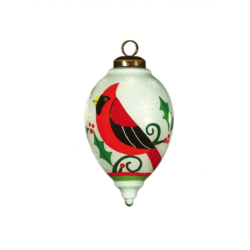4'' Solid Colour Glass Finial Ornament