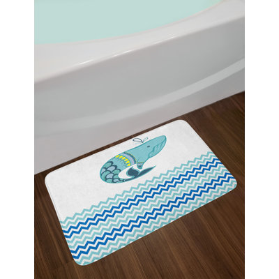 Tapis de bain grande baleine
