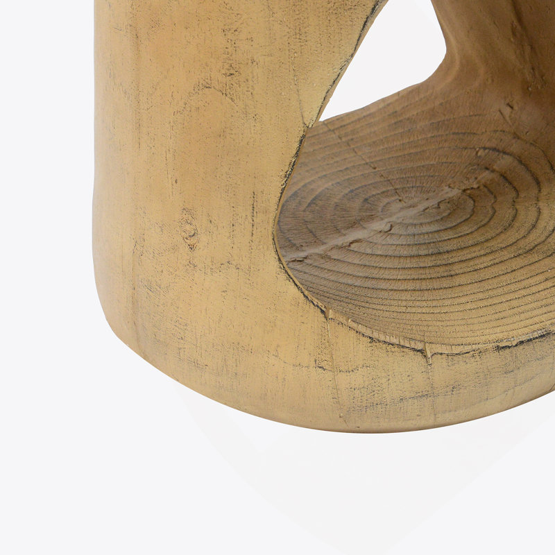 Table d'appoint, texture semblable au bois, Naturel