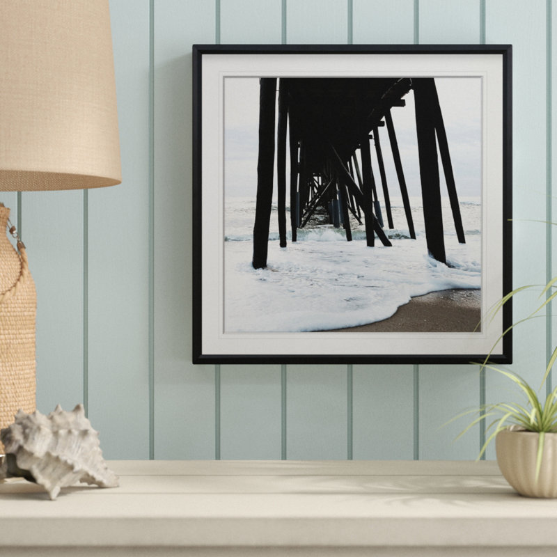 Belmar Pier II - photographie, H 16 po x l 16 po x P 2 po, Cadre noir