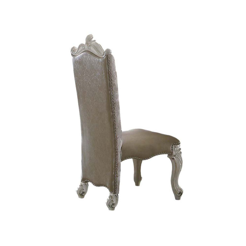 Chaise d'appoint Evika, pieds de style cabriole (2 pièces)
