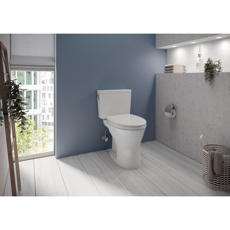 Drake® Dual-Flush Elongated Two-Piece toilet (Seat Not Included), 10"