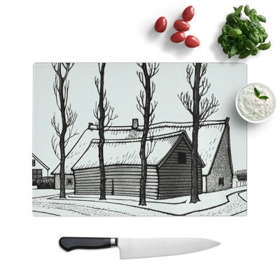 Winter by Julie de Graag Chopping Board