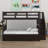 Full over Full Bunk Bed with Built-In Stairs , Trundle Bed Included-1050311937