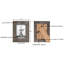 Cadre photo rustique en bois brun mat (ensemble de 8)