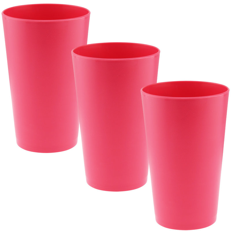 Cychosz 10oz. Drinking Glass, Rose, 3