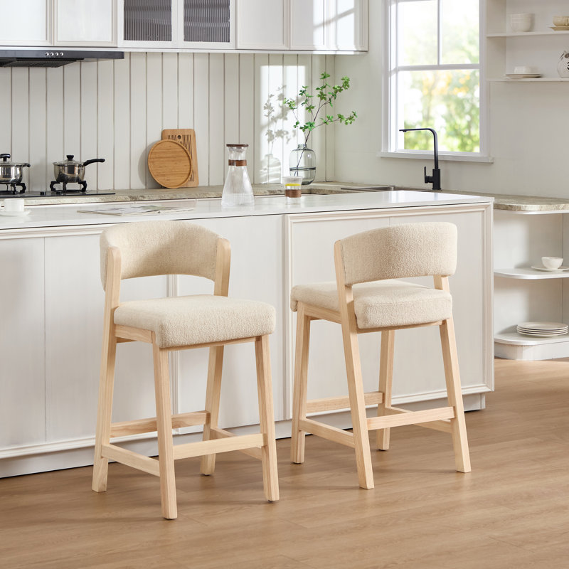 Tabouret de comptoir Albia, Naturel
