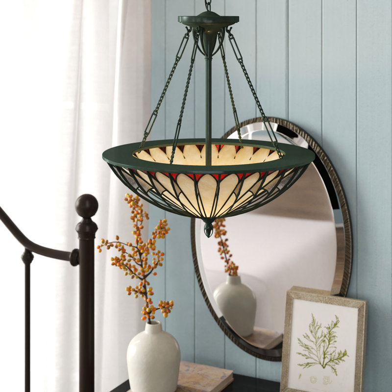 Luminaire suspendu bol simple 4 lumières Alekya