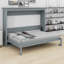 Lit escamotable moderne dans une armoire-378383235