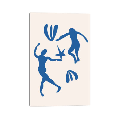 " Blue People Cut Out Dancing "