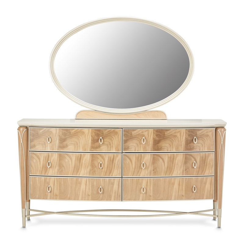 Commode et miroir Villa Cherie - Caramel