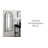 Roseberry Framed Arch Mirror 19x40-652799163