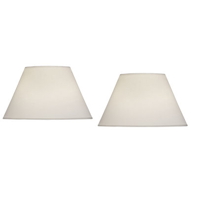11" H Fabric Empire Lamp Shade ( Spider ) in Light Beige